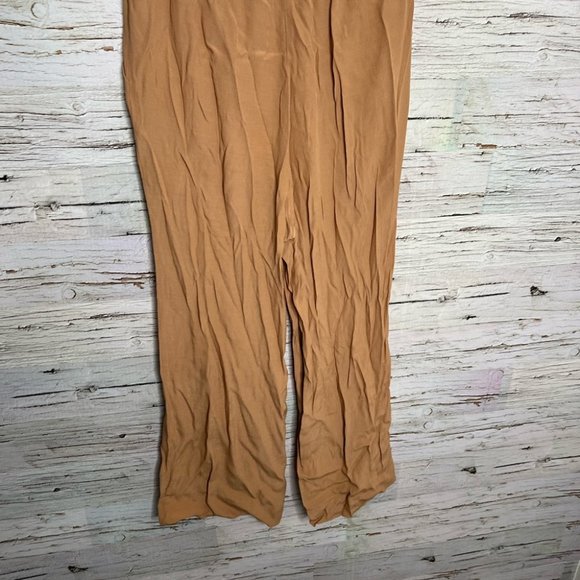 Aritzia Wilfred Marsolais Wide Leg Tan Brown Pants Crop size small - Picture 7 of 10